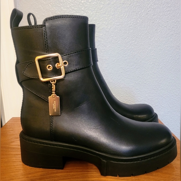 Coach leather platform boots - Picture 7 of 13